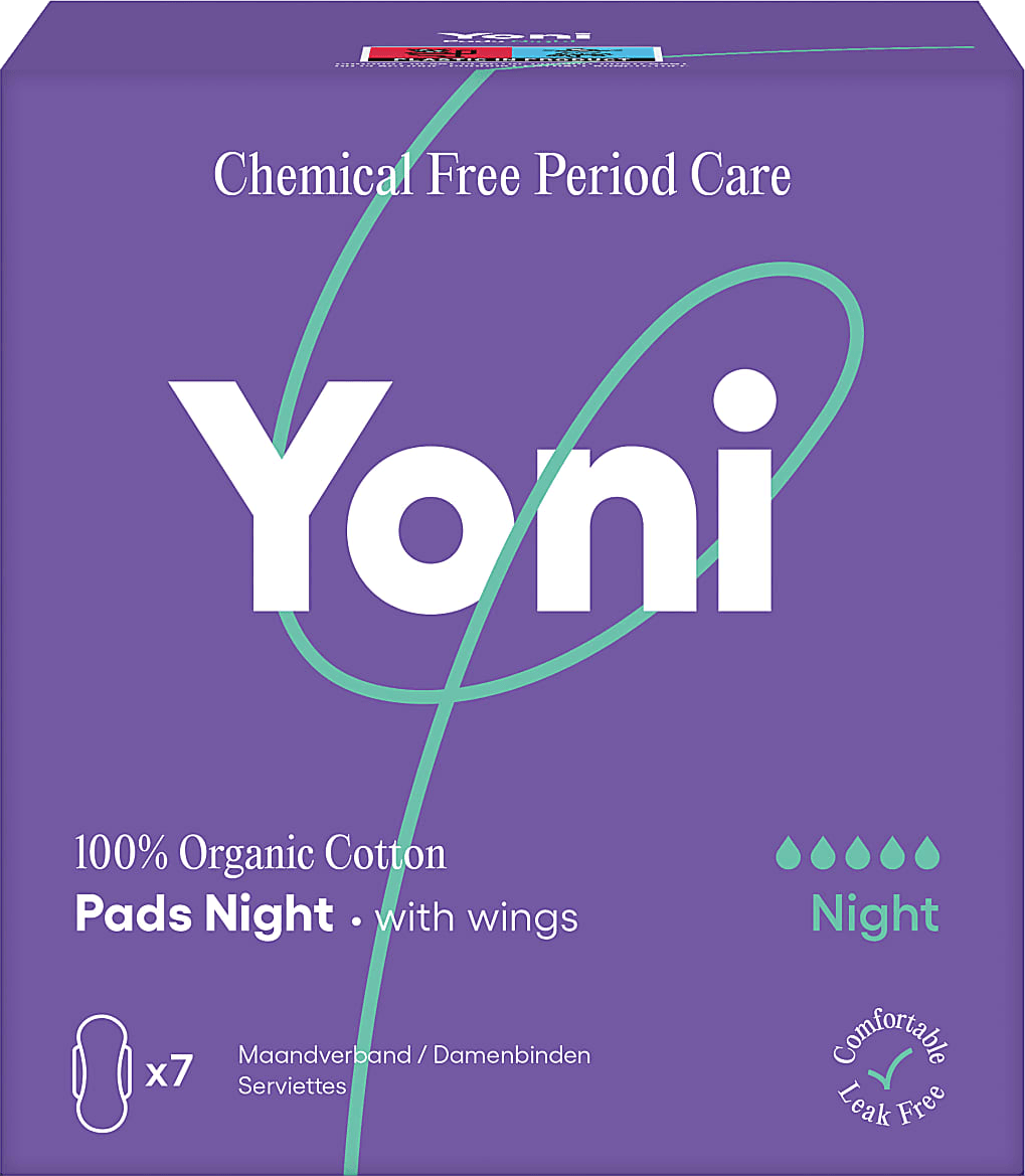Absorbante Yoni Night - Noapte, 7 bucăți